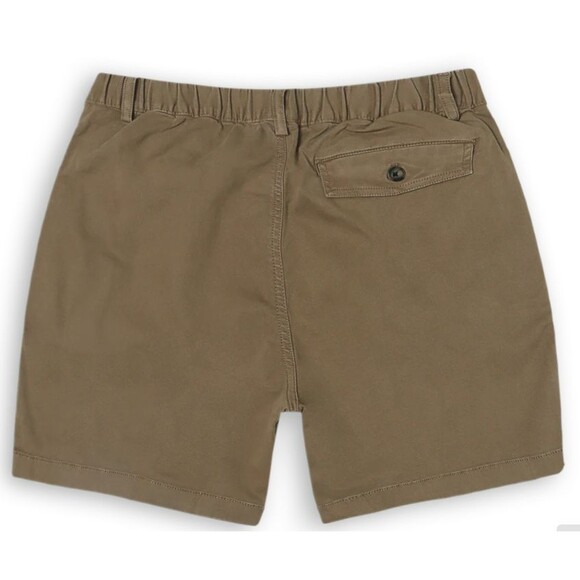 Bear Bottom Mens Shorts Large Desert Brown Elastic 7” Inseam Cotton Stretch NWT - Picture 2 of 5